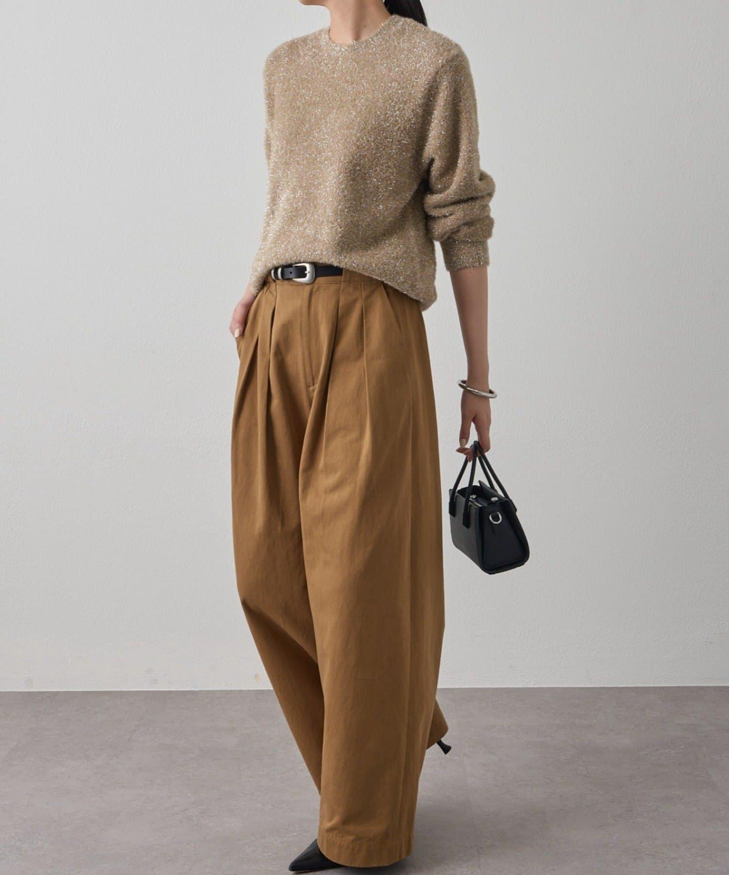 亮片針織套頭衫