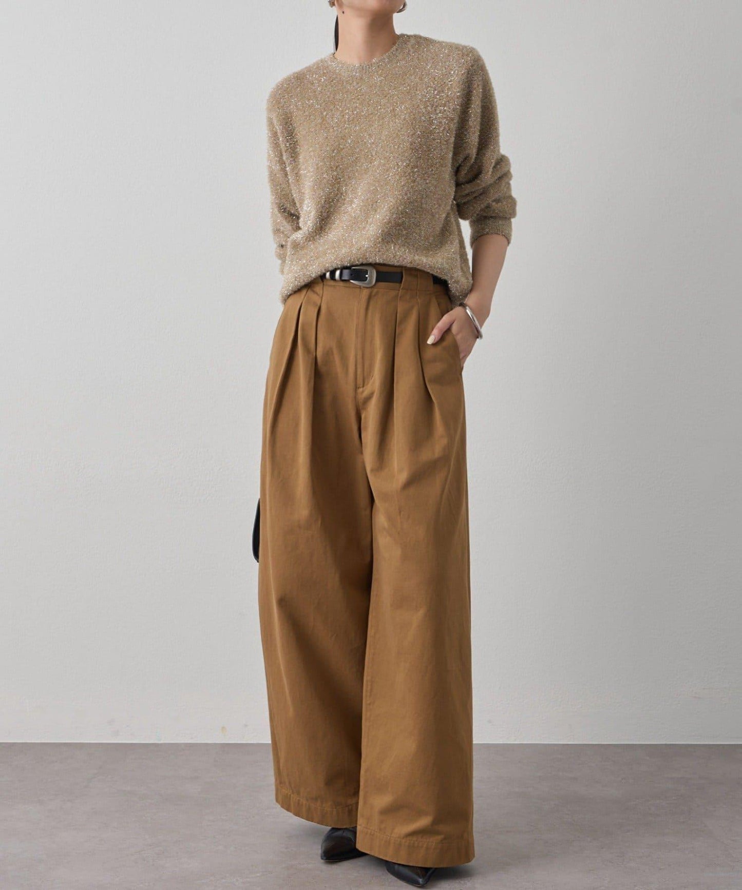 亮片針織套頭衫