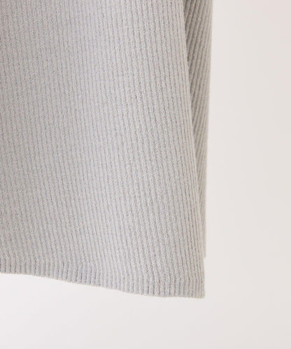 可拆卸蝴蝶結一字肩毛絨針織連衣裙