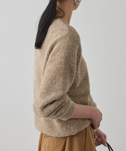 亮片針織套頭衫