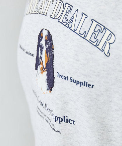 毛圈繡狗狗&貓咪衛衣套頭衫