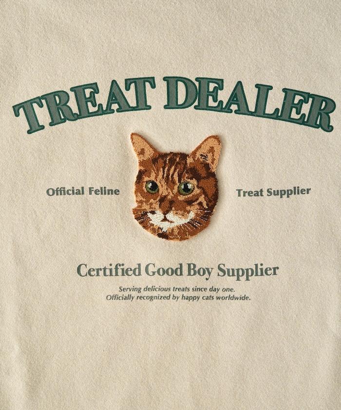 毛圈繡狗狗&貓咪衛衣套頭衫