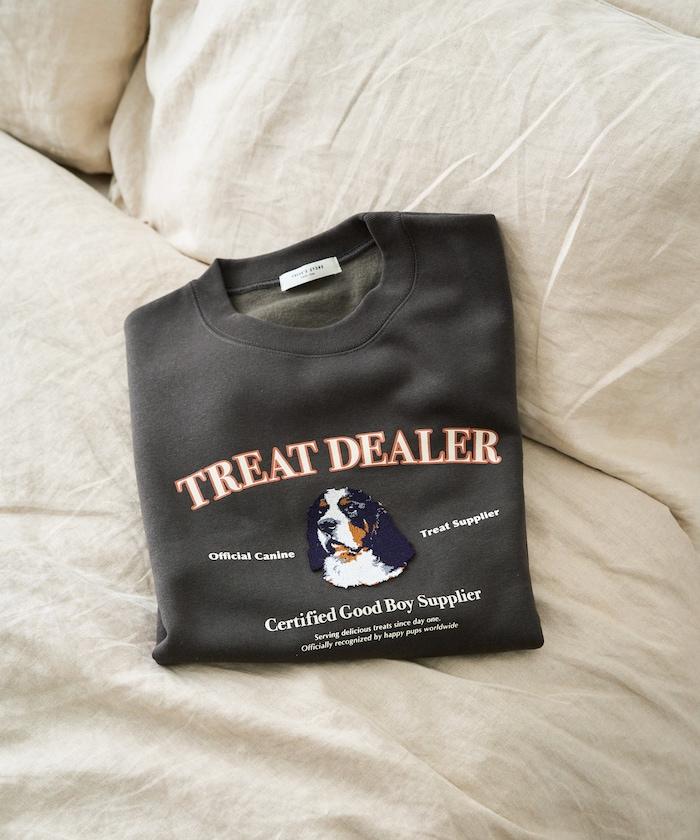 毛圈繡狗狗&貓咪衛衣套頭衫