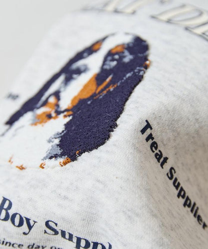 毛圈繡狗狗&貓咪衛衣套頭衫