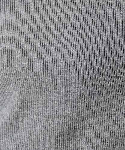 吸溼發熱羅紋圓領針織套頭衫