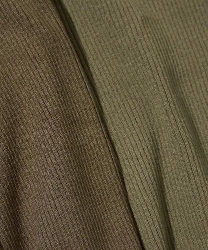 吸溼發熱羅紋圓領針織套頭衫