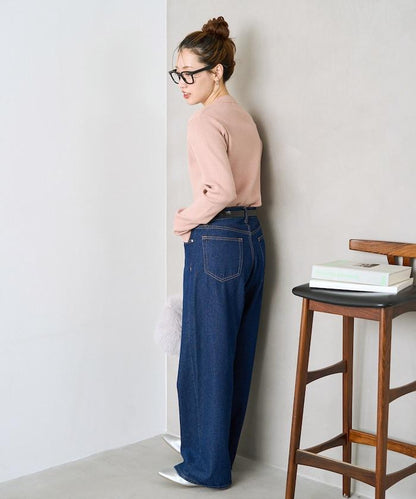 吸溼發熱羅紋圓領針織套頭衫