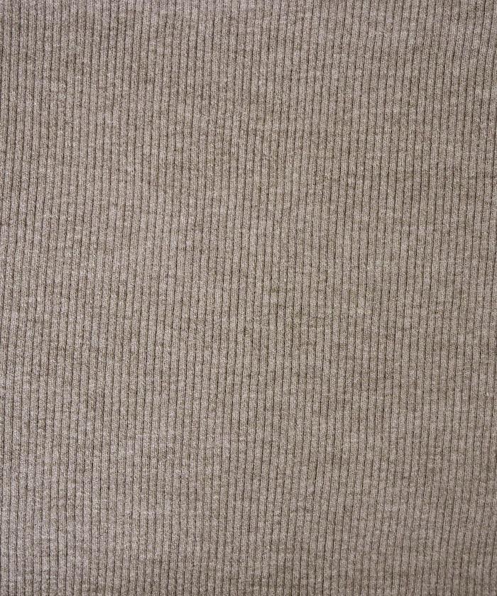 吸溼發熱羅紋圓領針織套頭衫