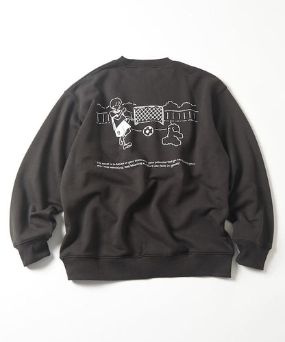 tombonia 聯名 足球主題 背部印花 圓領衛衣