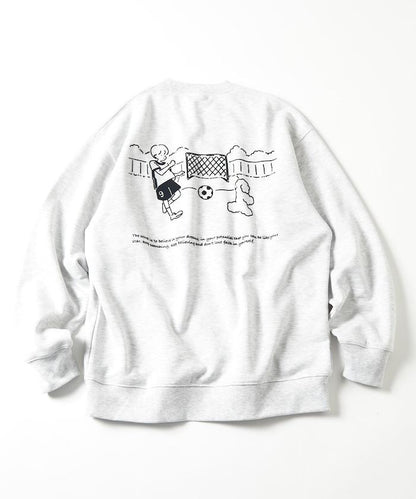 tombonia 聯名 足球主題 背部印花 圓領衛衣