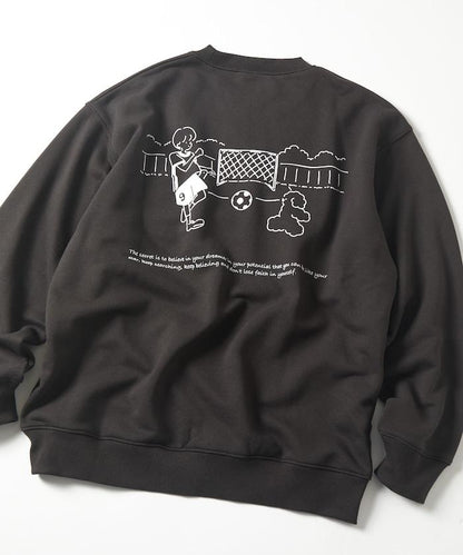 tombonia 聯名 足球主題 背部印花 圓領衛衣