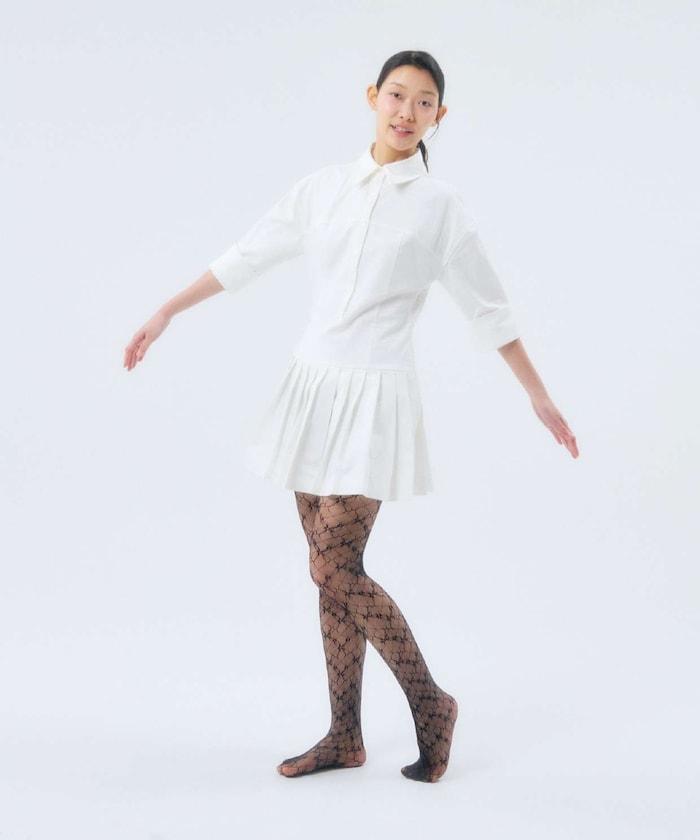 花卉提花蕾絲襪