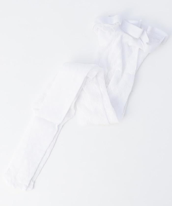 花卉提花蕾絲襪