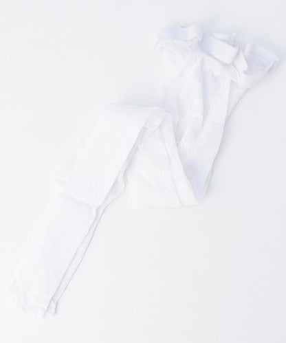 花卉提花蕾絲襪