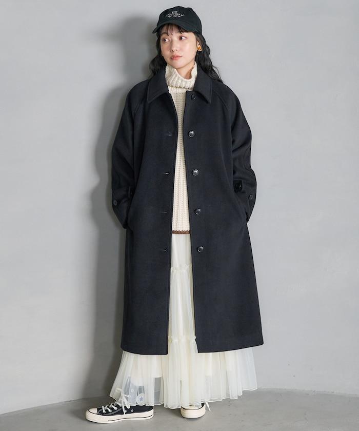 ＜有小個子尺碼＞羊毛長款大衣