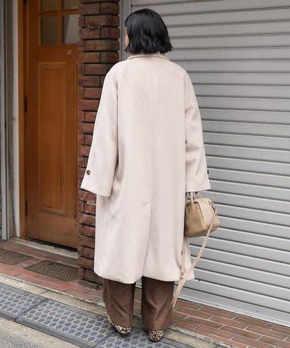 ＜有小個子尺碼＞羊毛長款大衣