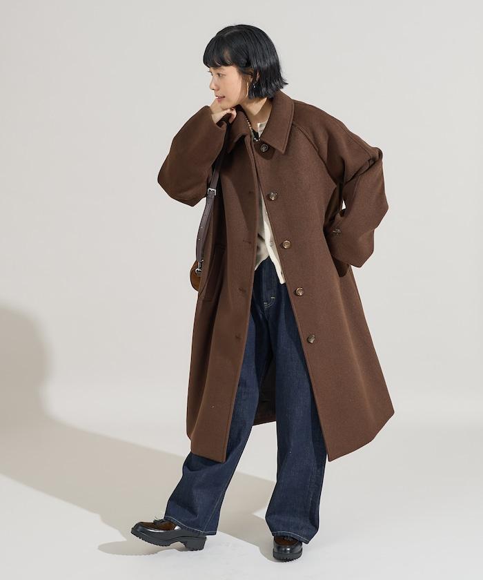 ＜有小個子尺碼＞羊毛長款大衣