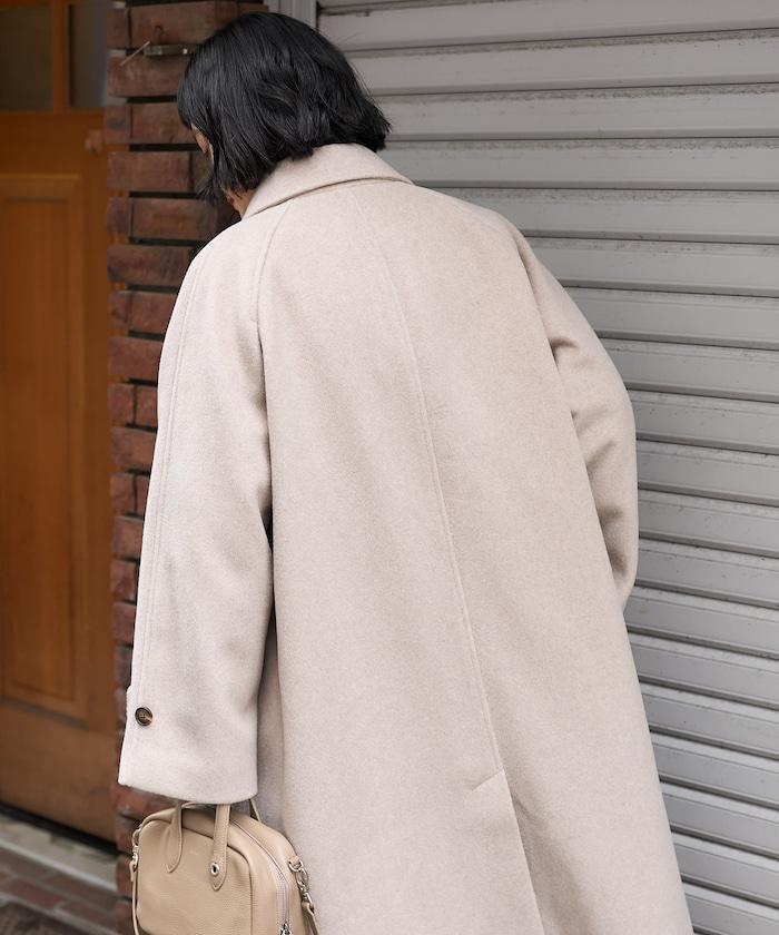 ＜有小個子尺碼＞羊毛長款大衣