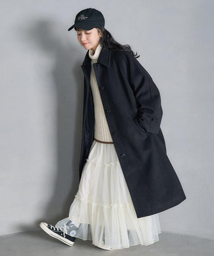 ＜有小個子尺碼＞羊毛長款大衣