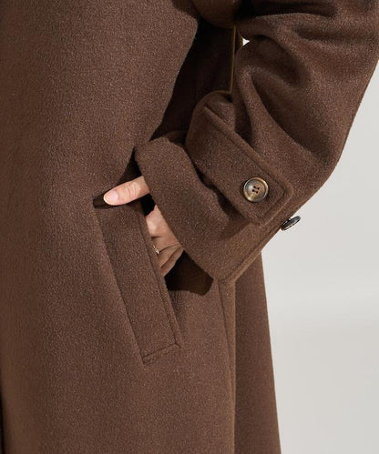 ＜有小個子尺碼＞羊毛長款大衣