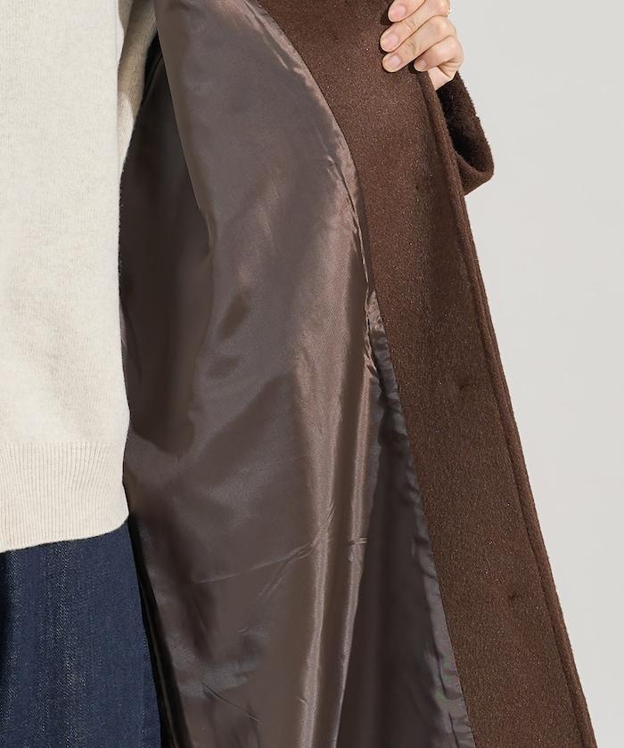 ＜有小個子尺碼＞羊毛長款大衣