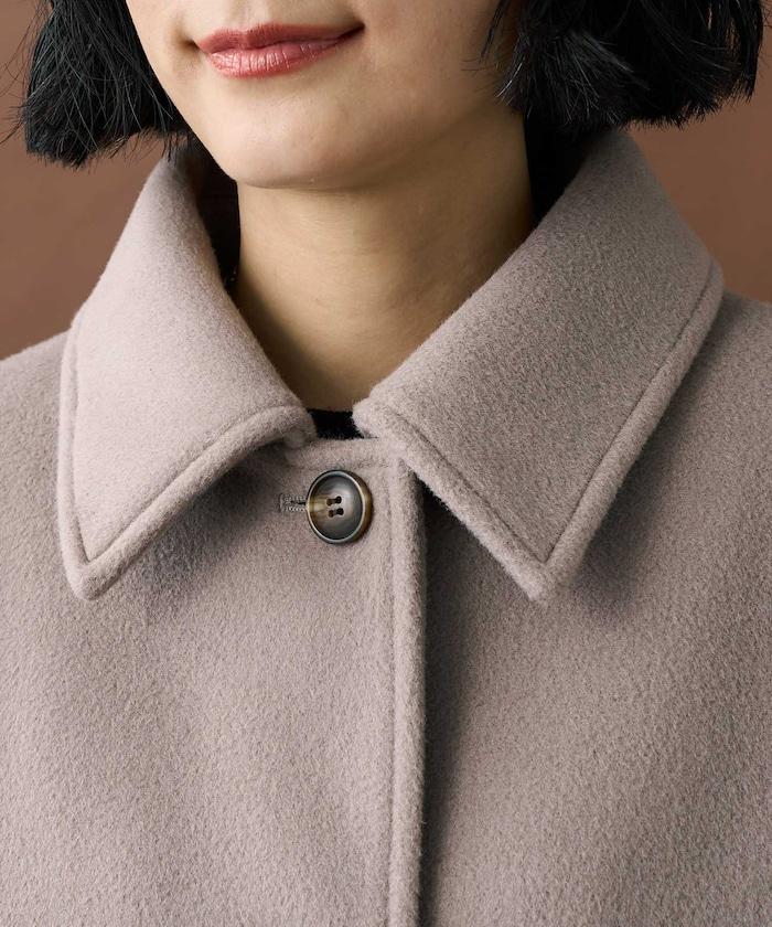 海狸毛中長款大衣/夾克大衣