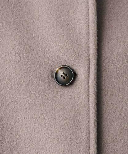 海狸毛中長款大衣/夾克大衣