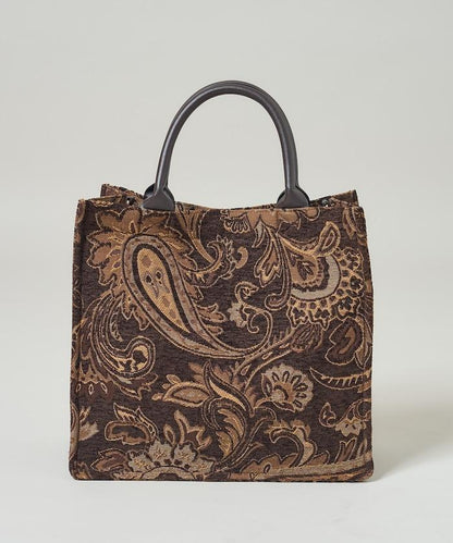 2WAY佩斯利提花托特包