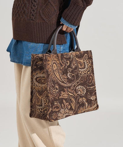 2WAY佩斯利提花托特包