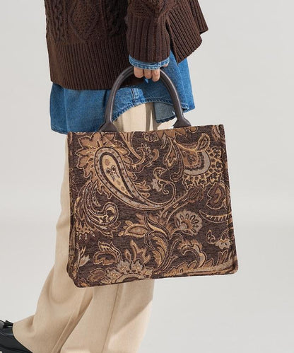 2WAY佩斯利提花托特包