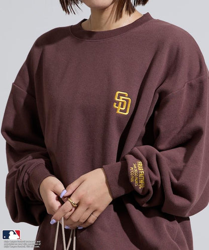 MLB 刺繡圓領衛衣