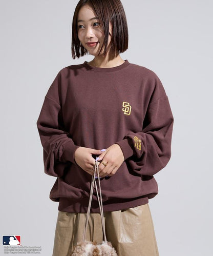 MLB 刺繡圓領衛衣