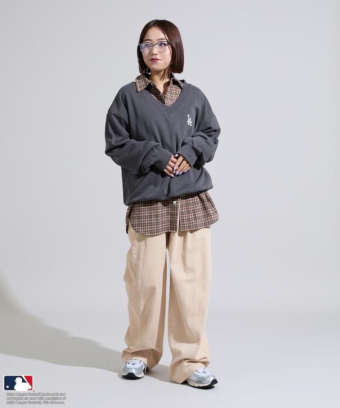 MLB V領背部標誌衛衣