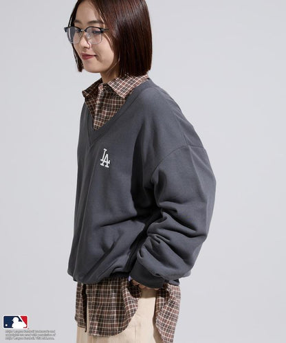 MLB V領背部標誌衛衣