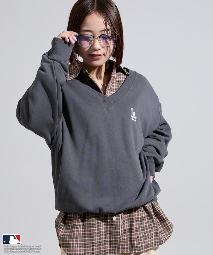 MLB V領背部標誌衛衣