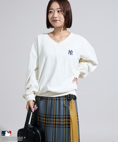 MLB V領背部標誌衛衣