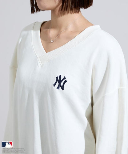MLB V領背部標誌衛衣