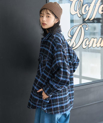 CPO格紋襯衫夾克