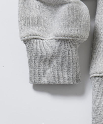 COMFORT HEATHER 復古風格內刷毛插肩圓領衛衣