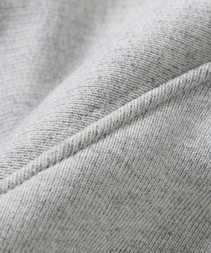 COMFORT HEATHER 復古風格內刷毛插肩圓領衛衣