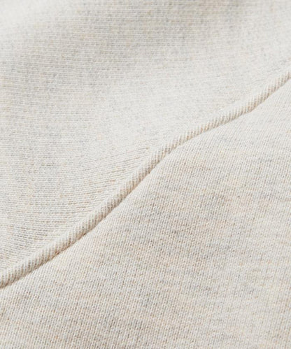 COMFORT HEATHER 復古風格內刷毛插肩圓領衛衣