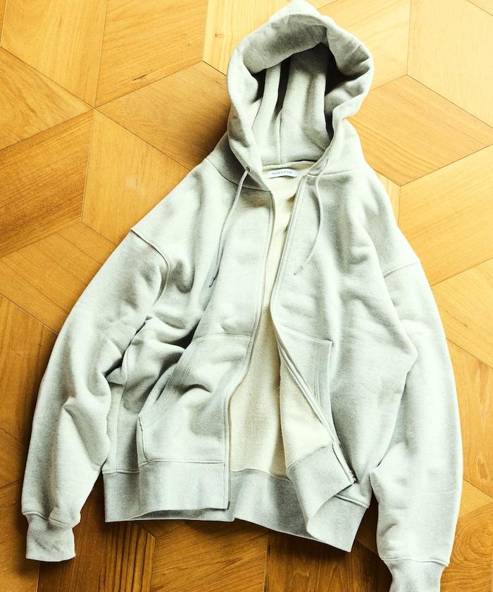 COMFORT HEATHER 復古風格 內刷毛 拉鍊連帽衛衣