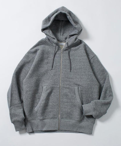 COMFORT HEATHER 復古風格 內刷毛 拉鍊連帽衛衣