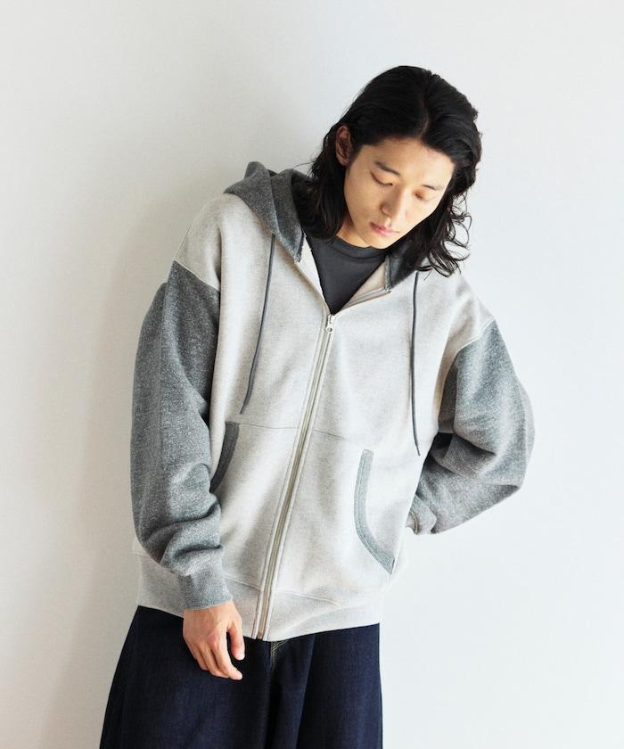 COMFORT HEATHER 復古風格 內刷毛 拉鍊連帽衛衣