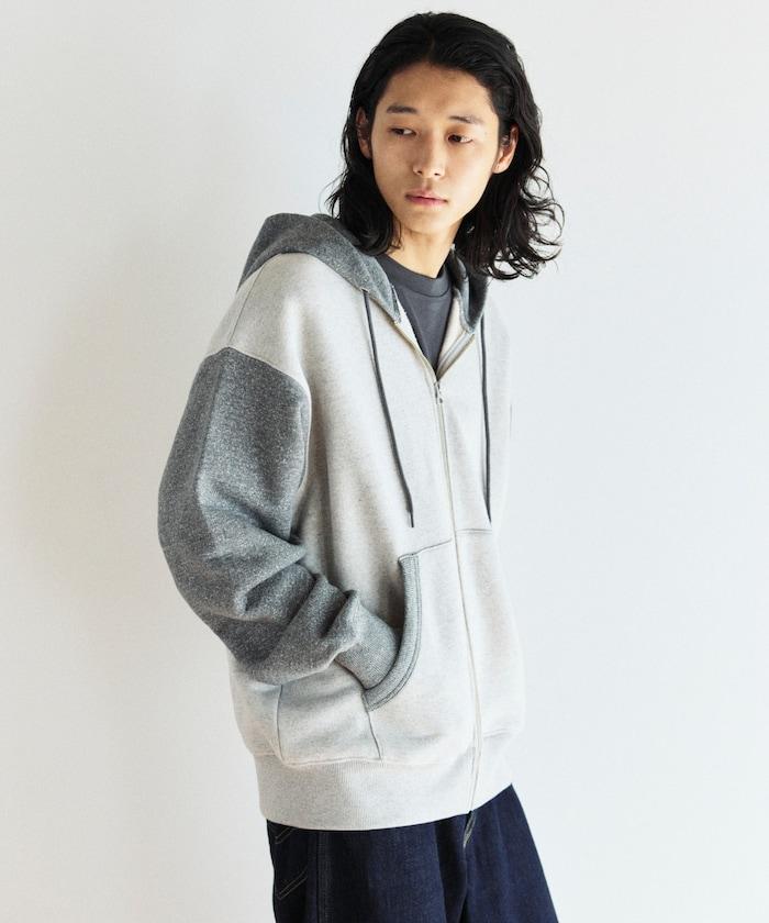 COMFORT HEATHER 復古風格 內刷毛 拉鍊連帽衛衣