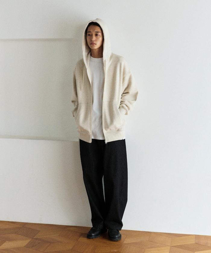 COMFORT HEATHER 復古風格 內刷毛 拉鍊連帽衛衣