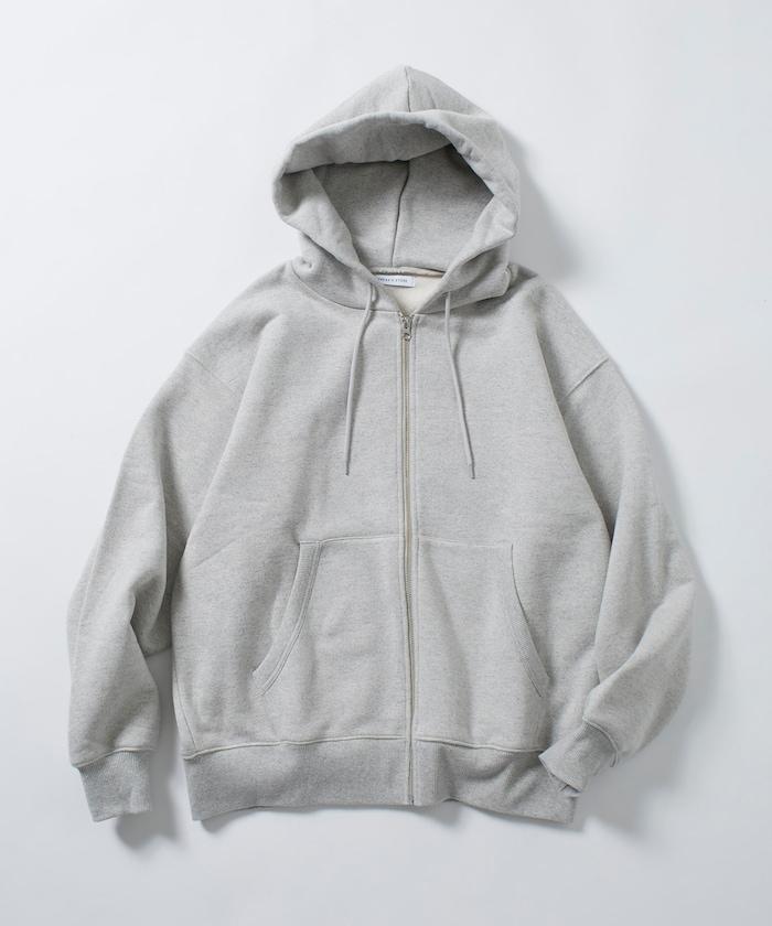 COMFORT HEATHER 復古風格 內刷毛 拉鍊連帽衛衣