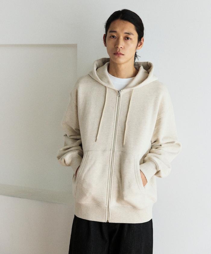 COMFORT HEATHER 復古風格 內刷毛 拉鍊連帽衛衣