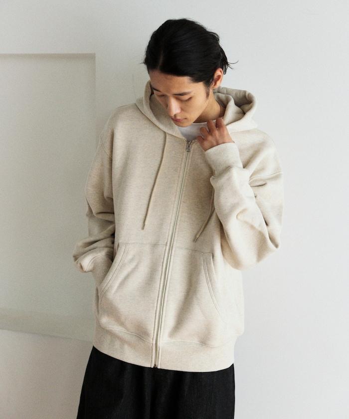 COMFORT HEATHER 復古風格 內刷毛 拉鍊連帽衛衣