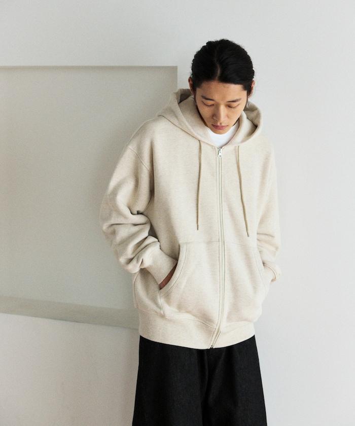 COMFORT HEATHER 復古風格 內刷毛 拉鍊連帽衛衣